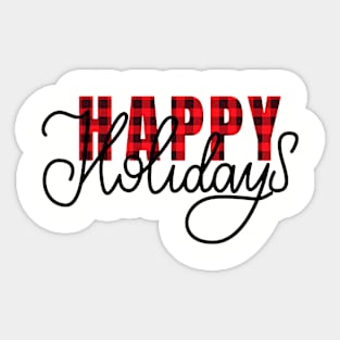 Happy Holidays - Christmas Gift - Christmas Tshirt Sticker